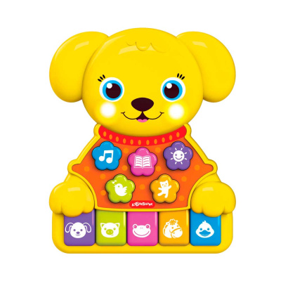Музыкальная игрушка Музыкальные зверята Собачка Азбукварик